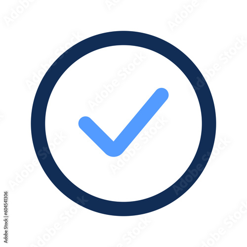 success outline color icon