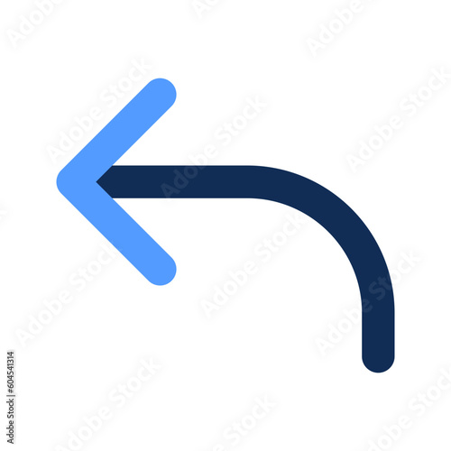 reply outline color icon