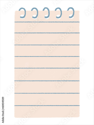 Cute paper stickers for notes. Rough, sloppy texture. Digital Bullet Journal.