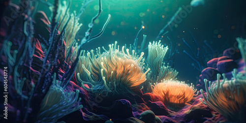 Surreal underwater life - Generative AI