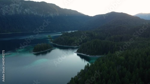 lake and mountains