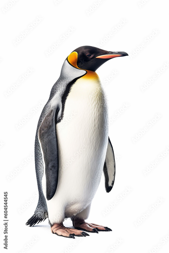 Fototapeta premium A photo of a penguin on a white background