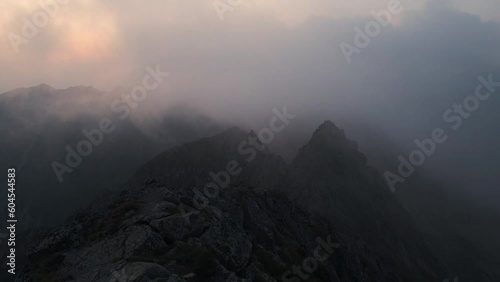 fog in the mountains