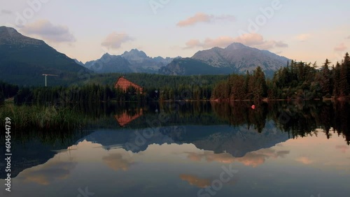 lake and mountains
