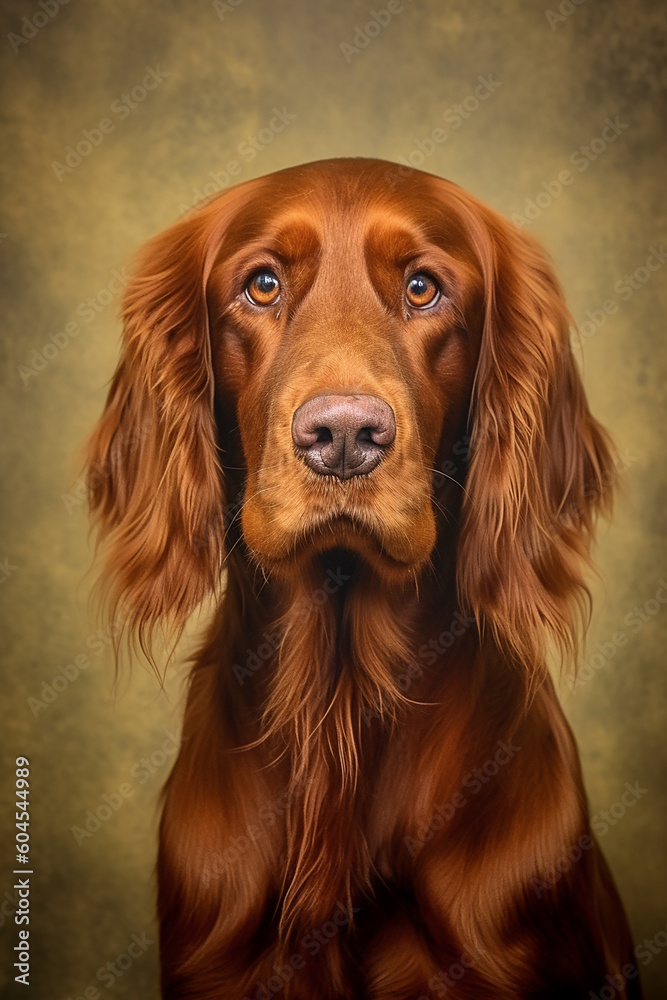 A photo of a Dachshund dog on a grey background A photo of a Dachshund dog on a grey background