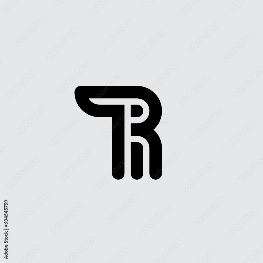 R - Rabbit. Letter R in the shape of rabbit. R - Rabbit. Letter R in the shape of rabbit.