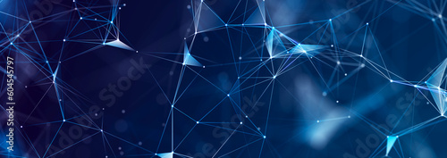 Φωτογραφία Abstract digital communication points