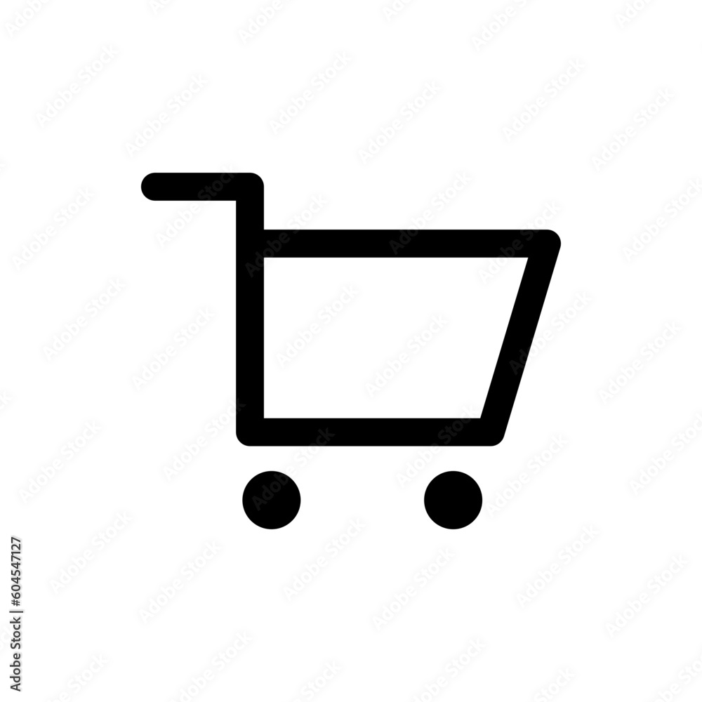Shopping cart icon . shop and sale line art icon. web vector icon Shopping cart icon . shop and sale line art icon. web vector icon