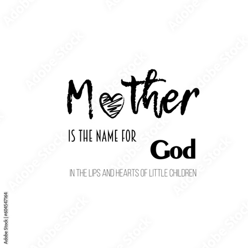 Quote I Love You Mom Fashionable calligraphy. Excellent gift card for Mother's Day. Vector illustration on white background. Thanks mom. Greeting print