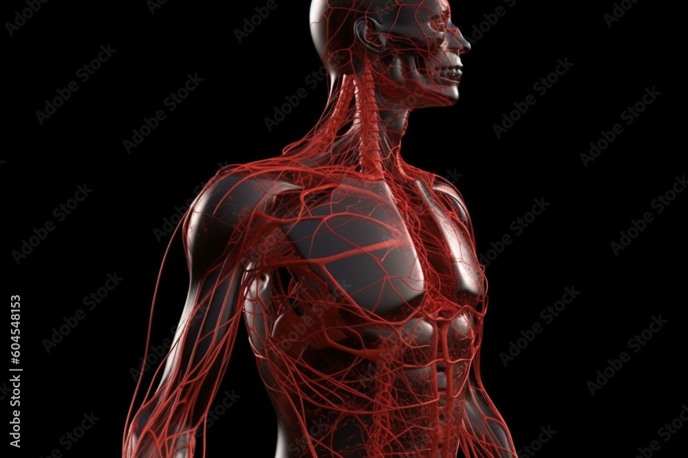 Visual Body Part Image Healthcare and medicine concept. Human body anatomy abstract ...