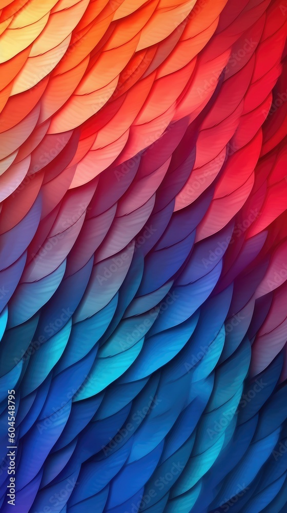 Fototapeta premium abstract colorful background with feathers