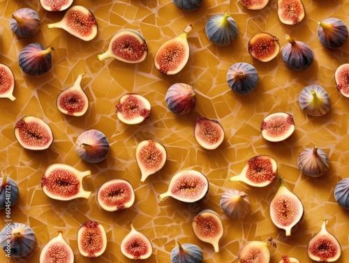 Figs background as seamless tile (generative AI)