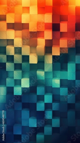 abstract colorful cube background