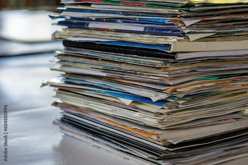 Old used papers (drawings, documents, etc.) as waste paper. Old used papers (drawings, documents, etc.) as waste paper.