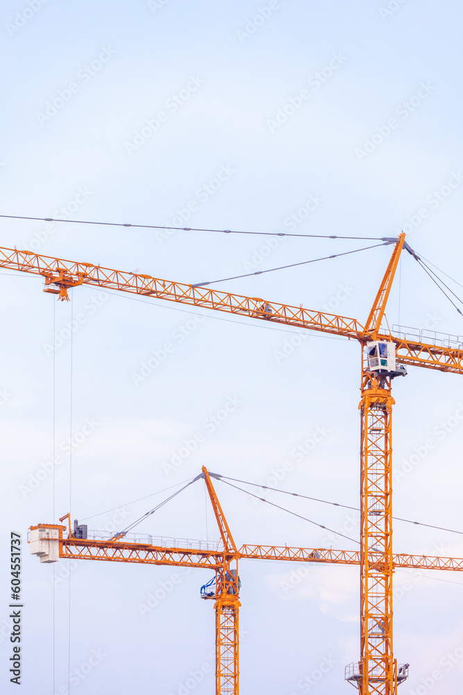 construction site with crane construction site with crane