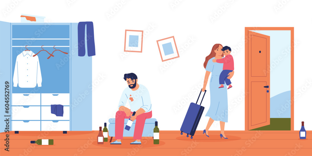 Family Conflict Background Illustration Family Conflict Background Illustration