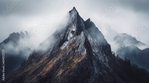 mountain in the fog © Omkar