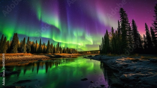Celestial Symphony: Embracing the Mesmerizing Aura of the Aurora Light © Omkar