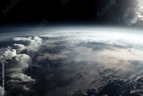 clouds over the earth