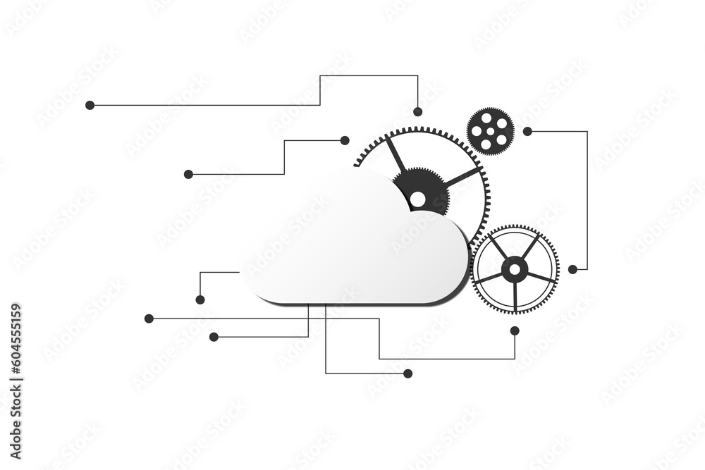 Cloud comes in digital technology concept. Cloud comes in digital technology concept.