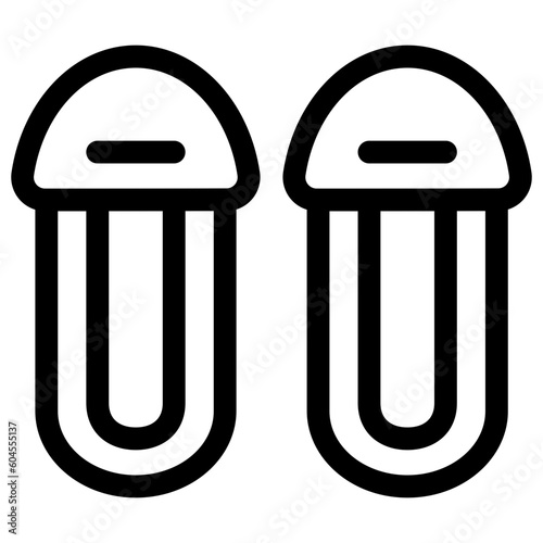slippers line icon