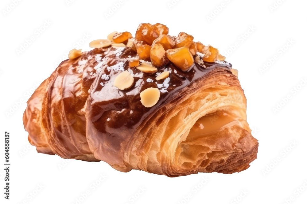 Croissant almond isolated on transparent background. generative Ai
Croissant almond isolated on transparent background. generative Ai