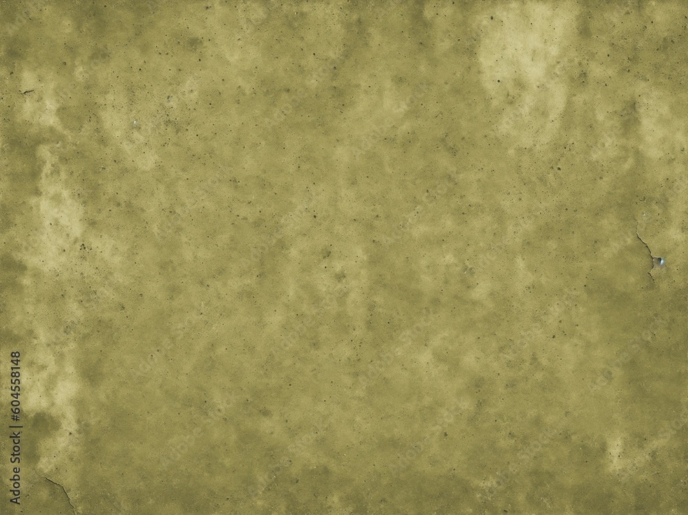 Obraz premium Brown green old concrete wall surface. Dark olive color. Close-up. Rough background for design. Distressed, cracked, broken, crumbled. Generative ai