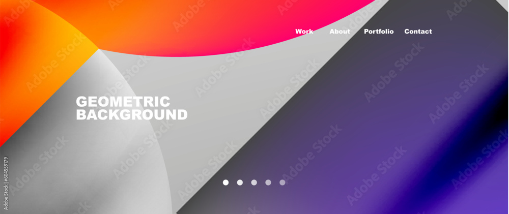 Overlapping circles abstract background template Overlapping circles abstract background template