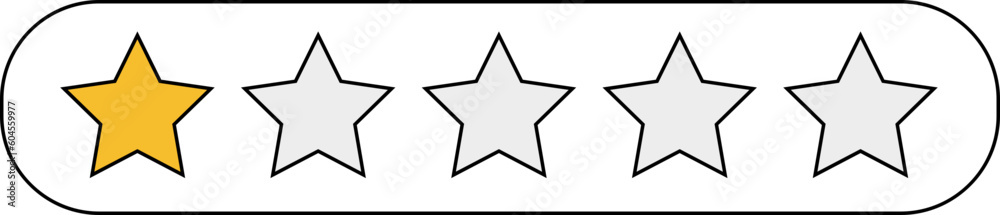 5 Star Golden Rating icon. Client review stars symbol element 5 Star Golden Rating icon. Client review stars symbol element