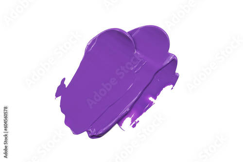 Obraz na plátně beauty cream swatch isolated. purple stroke element