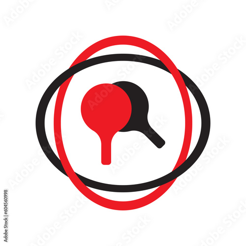 table tennis icon design template vector