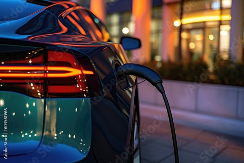 Electric vehicle charging © Omkar