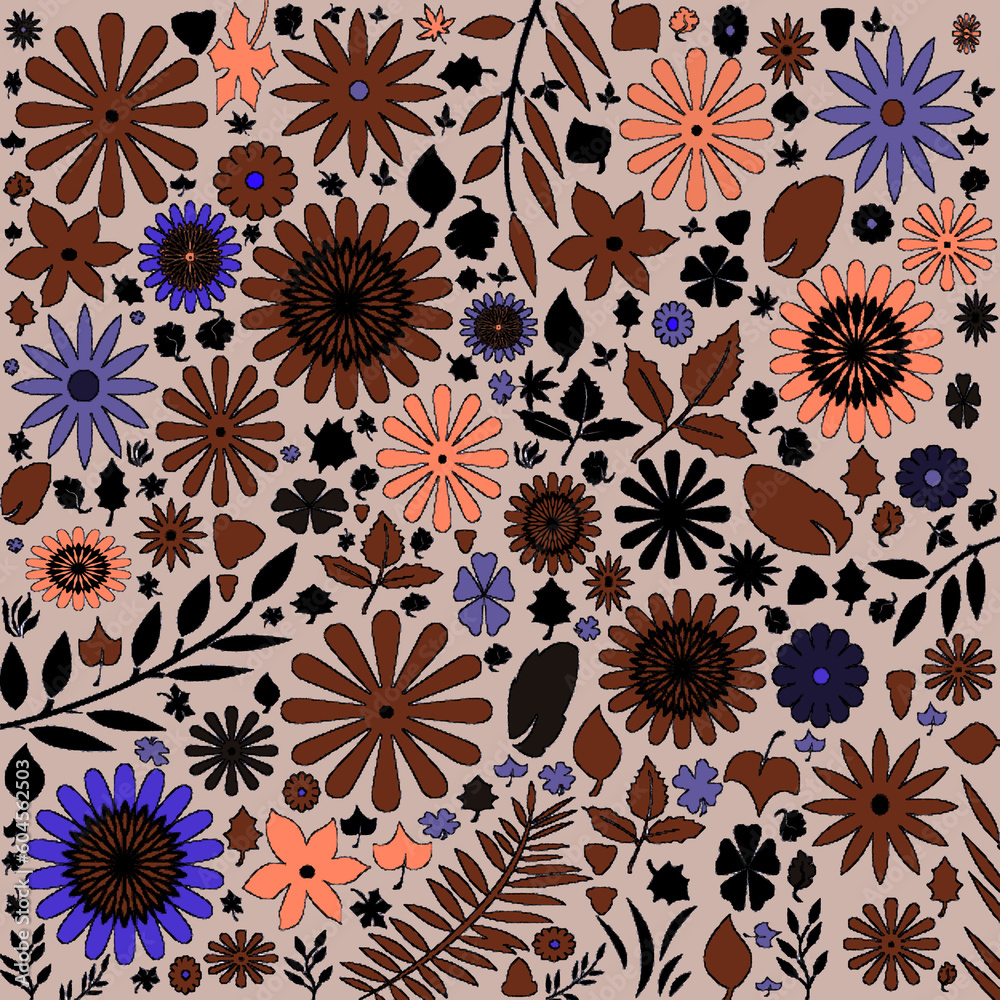 seamless pattern with flowers seamless pattern with flowers