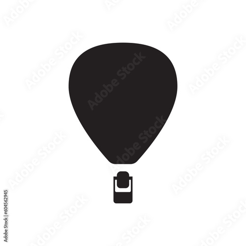 Hot air balloon vector icon. Flying air balloon flat sign design. Air Balloon symbol pictogram. UX UI icon