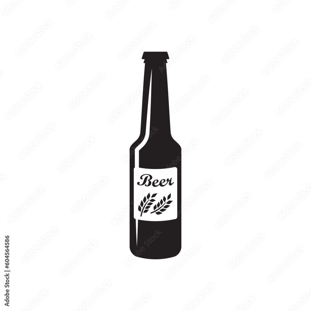 Beer bottle vector icon. Beer flat sign design. Beer bottle symbol pictogram. UX UI icon Beer bottle vector icon. Beer flat sign design. Beer bottle symbol pictogram. UX UI icon