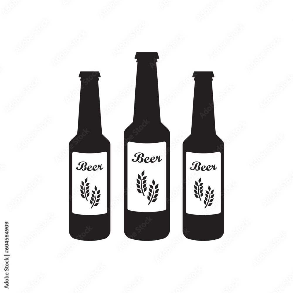 Beer bottle vector icon. Beer flat sign design. Beer bottle symbol pictogram. UX UI icon Beer bottle vector icon. Beer flat sign design. Beer bottle symbol pictogram. UX UI icon