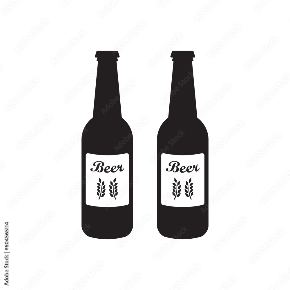 Beer bottle vector icon. Beer flat sign design. Beer bottle symbol pictogram. UX UI icon Beer bottle vector icon. Beer flat sign design. Beer bottle symbol pictogram. UX UI icon