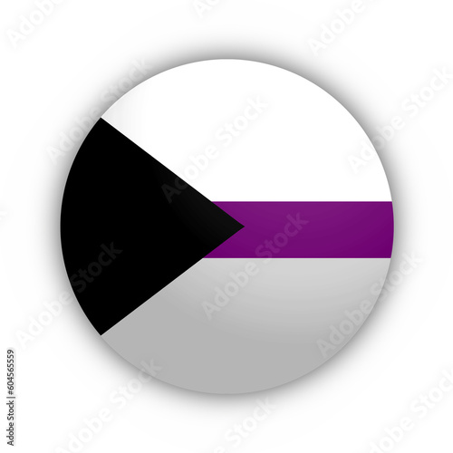 Flaga Demiseksualizmu Przycisk