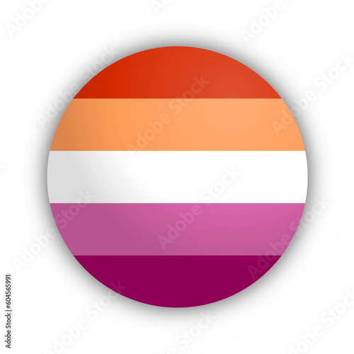Flaga lesbijek przycisk