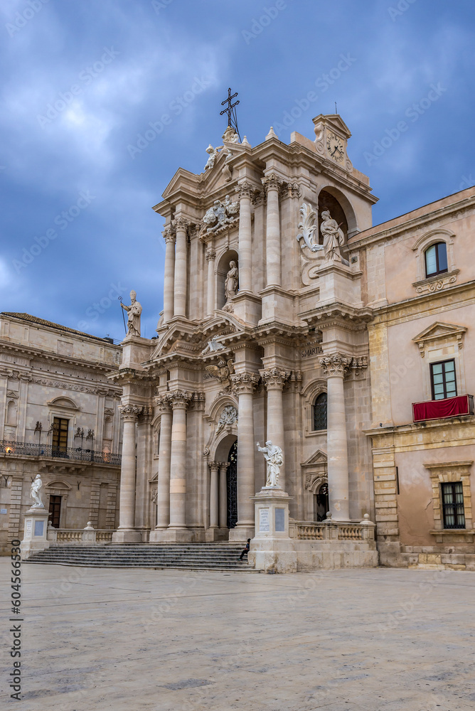 Cathedral of Syracuse, Ortygia island, Syracuse city, Sicily Island, Italy
