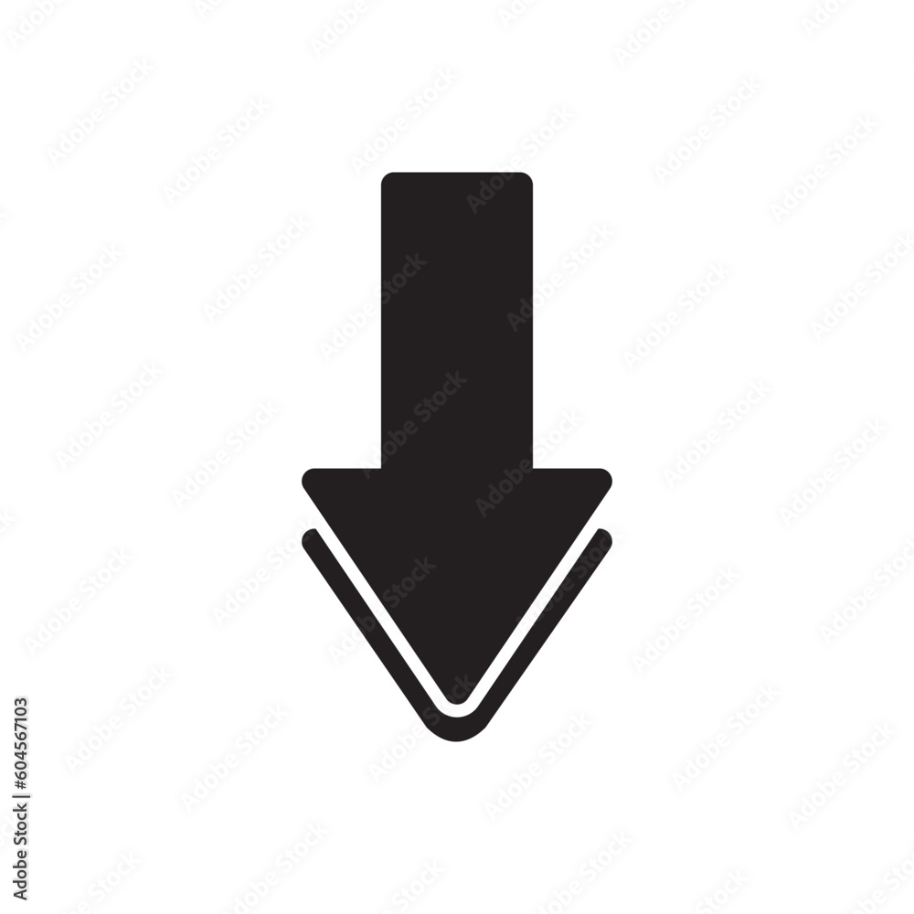 Download arrow vector icon. Upload flat sign design. Download symbol pictogram. UX UI icon Download arrow vector icon. Upload flat sign design. Download symbol pictogram. UX UI icon