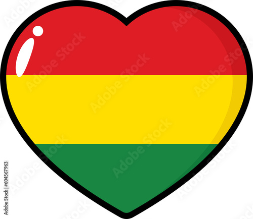 Red, yellow and green colored heart shape icon as the colors of Black History Month flag. Flat design illustration. Free Download Red, yellow and green colored heart shape icon as the colors of Black History Month flag. Flat design illustration. - GFXLoad