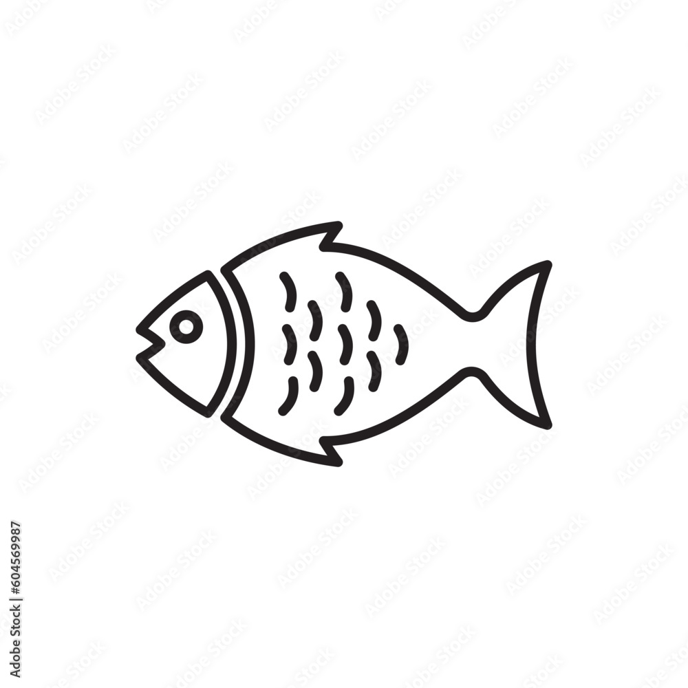 Fish vector icon. Fish flat sign design. Fish symbol pictogram. UX UI icon Fish vector icon. Fish flat sign design. Fish symbol pictogram. UX UI icon