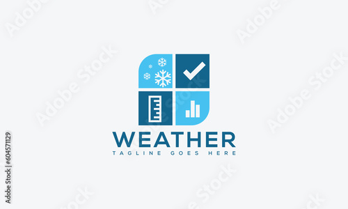 Weather logo Design Template Vector Graphic Branding Element.