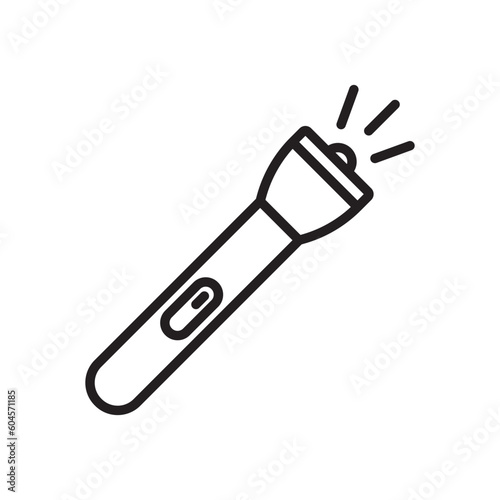 Flashlight vector icon. Flashlight flat sign design. Flashlight symbol pictogram. UX UI icon