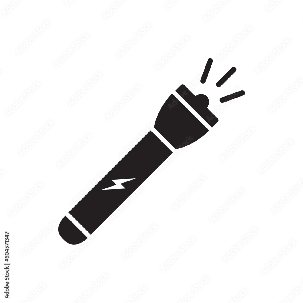 Flashlight vector icon. Flashlight flat sign design. Flashlight symbol pictogram. UX UI icon Flashlight vector icon. Flashlight flat sign design. Flashlight symbol pictogram. UX UI icon