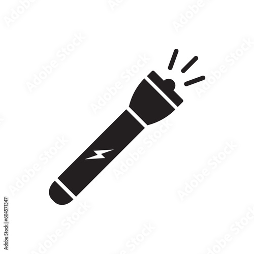 Flashlight vector icon. Flashlight flat sign design. Flashlight symbol pictogram. UX UI icon