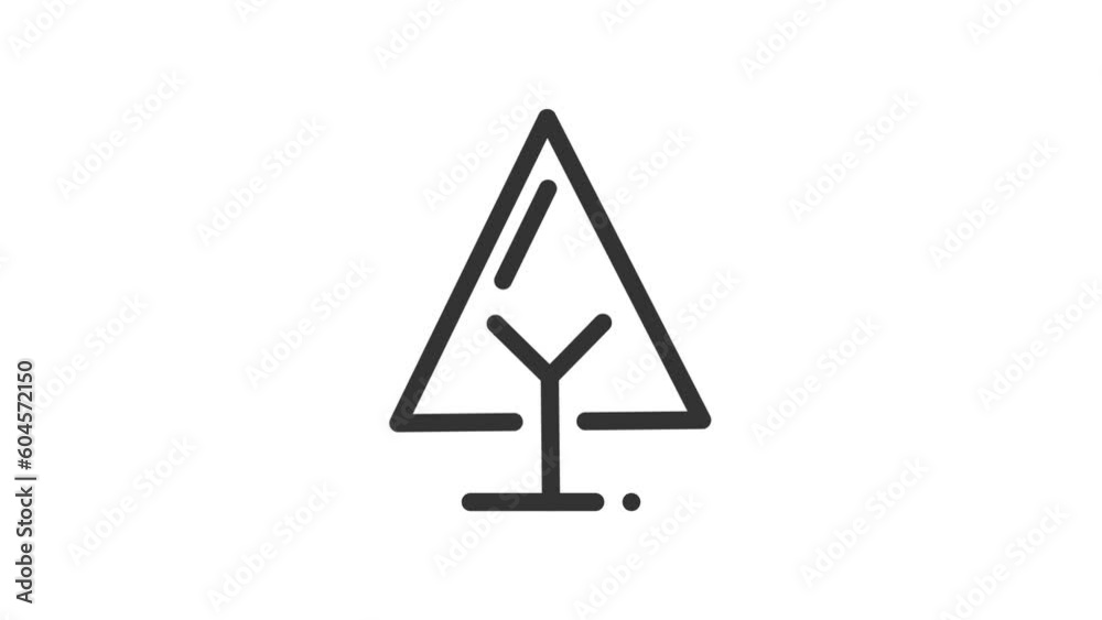 Tree Animated Icon on white background.
Tree Animated Icon on white background.