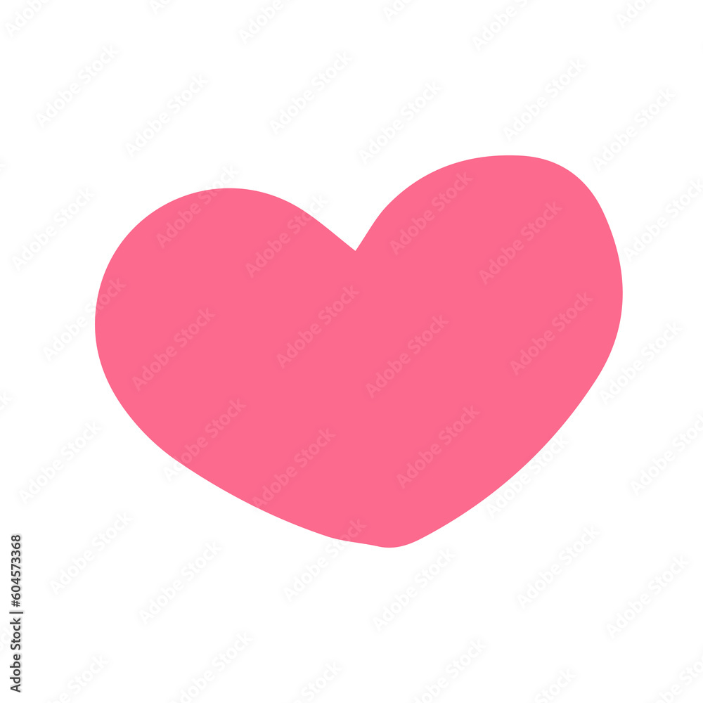 cute pink heart shape