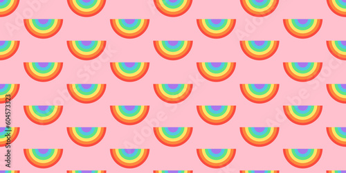 Gay Pride Rainbow Seamless pattern LGBT background